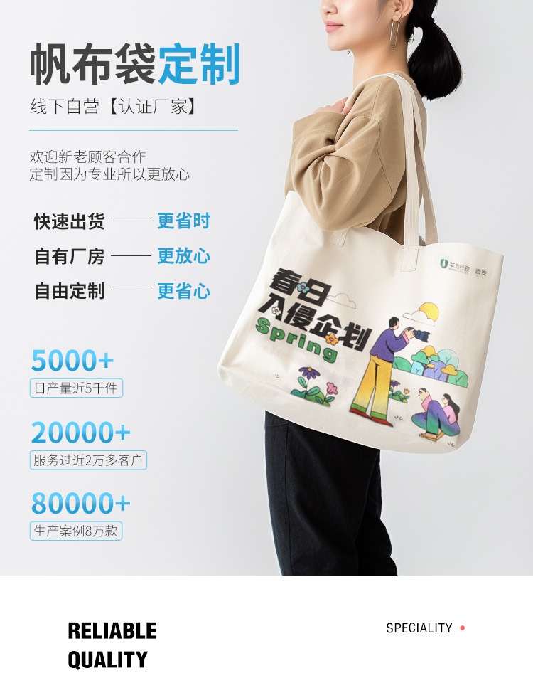 台南市探索绿色时尚新风尚：凯森源头帆布袋厂家的耐用帆布袋